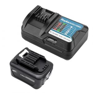 BL1041B 4,0Ah 12V Batterie avec Chargeur DC10WD DC10SB Compatible avec Makita 12V Batterie CXT BL1016 BL1041B BL1040B BL1020B, pour MAK DF031D TD110D MP100D CG100D DF0331D (PaillYue, neuf)