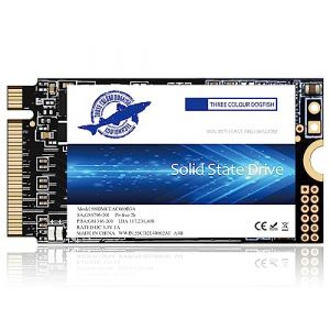Dogfish M.2 2242 Disque SSD Interne NVMe PCIe Gen3 x 4, 3D NAND TLC, SSD de Jeu, Vitesse R/W jusqu'&agrave; 2200 Mo/s et 1800 Mo/s (M.2 2242 PCIe, 512 Go) (Dogfish official store, neuf)