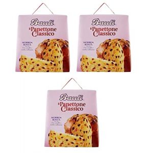 Bauli Il Panettone Classico Lot de 3 g&acirc;teaux de No&euml;l avec raisins secs et fruits confits 700 g (Italiaen Gourmet UK Ltd, neuf)
