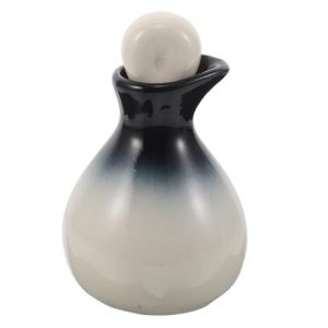 GANAZONO Pot &agrave; Huile Essentielle en C&eacute;ramique Bleu D&eacute;grad&eacute; Flacon Compte-Gouttes Pr&eacute;cis avec Bec Verseur Diffuseur D&rsquo;Aromath&eacute;rapie Herm&eacute;tique pour Parfums et Huiles Kit pour Spa et (JUNEE, neuf)