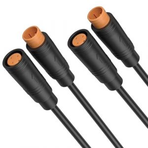 RUNCCI-YUN 2 paires Connecteur C&acirc;ble d'extension &eacute;tanche julet 3pin,pour v&eacute;lo &eacute;lectrique Prise c&acirc;ble femelle et m&acirc;le,c&acirc;ble Connecteur 3Pin pour &eacute;clairage de v&eacute;lo &eacute;lectrique,projets de v&eacute;lo DIY (20 cm) (RUNCCI-YUN, neuf)