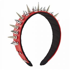 Serre-tête gothique diadème rivet rock bandeau pour homme punk bandeau steampunk en cuir (HongyiFushi, neuf)