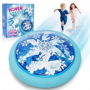 GirliGlee Ballon de Foot Aéroglisseur, Air Power Football avec Lumière LED, Jeux de Intérieur Foot Enfant, Jouet Hover Ball, Cadeau Fille Garçon 3 4 5 6 7 8-12 Ans (GuGu LTD, neuf)