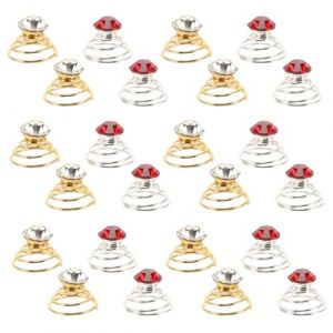 Cabilock 60 Pinces à Cheveux Spirales Ornées de Strass pour Mariage Accessoires Cheveux de Mariage Épingles Spirale Décoratives Couleur Aléatoire Maintien Solide pour Couleur Aléatoire (Nadine Quick, neuf)