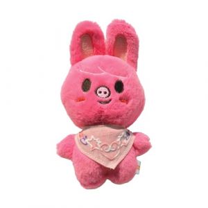 Generisch Sk-zoo Porte-cl&eacute;s en peluche avec &eacute;charpe &laquo; Stay &raquo; 12-14 cm Stray-kids Bbokari Jiniret Loup Chan Leebit Porte-cl&eacute;s Pendentif, Dwaekki, 14 cm (MOMICAT, neuf)