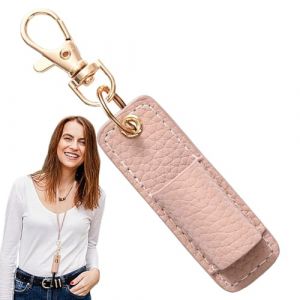 Clip porte-stylo pour cordon tour de cou,porte-stylo pour cordon | Porte-cl&eacute;s clip stylo en cuir,Porte-stylo en cuir Portable, porte-stylo de cou, porte-cl&eacute;s pour stylos, stylos, crayons (herin, neuf)