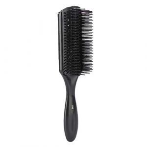 Qukaim Ensemble de ciseaux à cheveux bouclés, peigne à effiler, comprend un peigne de coiffure, un peigne à neuf rangées, une brosse à cheveux antistatique, un peigne de massage pour cheveux, une vis (Blantye, neuf)