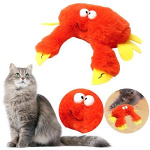 oiseau pour chat simulant le gazouillis, oiseau volant pour chat, oiseau volant avec télécommande 3 modes, jouet chat interactif, flappy bird chat avec herbe à chat, jouets pour chats (oiseau) (F) (Hundred Views, neuf)
