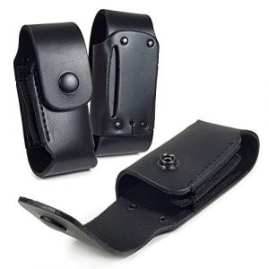 TUFF LUV Housse Étui de Poche Cuir véritable [Compatible avec] Leatherman Wave/Wave Plus - Noir (Tuff-Luv, neuf)
