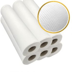 DSTOCK60 - DRAP EXAMEN GAUFRÉ - PURE OUATE BLANCHE - 60 X 35 CM - LE LOT DE 6 ROULEAUX (DSTOCK60, neuf)