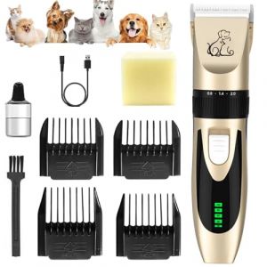 Unipampa Tondeuse Chien Professionnelle, Tondeuses électriques pour chiens Sans Fil, Tondeuse à poils d'animaux, Electrique Tondeuse, Silencieux Electrique Tondeuse pour Chien, Chats et Animaux (IGALA MARKET S.R.L., neuf)