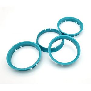 NAAA Lot de 4 bagues de centrage 70,0-66,6 I 70,0 à 66,6 - Turquoise (felgenfactory, neuf)