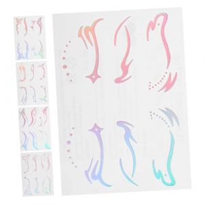 VALICLUD 5 Feuilles D'Autocollants Pour Les Yeux Autocollants De Tatouage Pour Les Yeux Tatouage Temporaire Maquillage Du Visage Autocollants De Tatouage Temporaire Autocollant De (SHUI LIAO, neuf)
