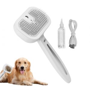 Kixolazr Brosse Vapeur pour Chien et Chat | Brosse Lisseur Pour Chien,Brosse Multifonction Anti-Poils avec Vaporisateur pour Toilettage Chiens et Chats (unerkde, neuf)