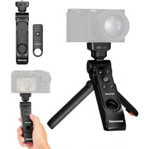 Newmowa Wireless Remote Control Camera Tripod Shooting Grip, Portable Travel Mini Tripod Handheld Grip for Sony ZV-1, ZV-1F, RX100 VII, A7 III, A6100, Canon EOS R, RP, 6D Mark II, 800D, Nikon Z, Z50 (Newmowa-FR, neuf)