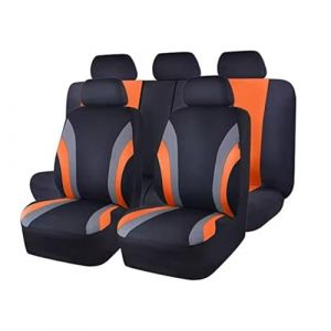 MaKeMoney Housse de Siege Voiture pour Suzuki Swift Sport 1.Gen (RS) 5-Door 2005-2026, Respirant Couvre Sieges Confortables Protection Accessoire, G/Orange (HonGChenG, neuf)