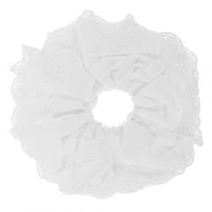 OATIPHO &Eacute;lastiques &agrave; Cheveux En Dentelle Blanc Double Couche Grosse Taille Pour Femmes Filles, Accessoires Capillaires D&eacute;coratifs Pour Queue De Cheval Usage Quotidien (Tsun Ki-sung, neuf)