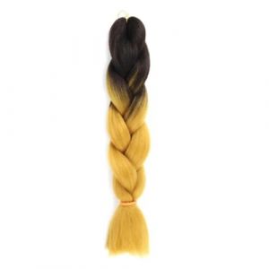 LYVQZPWLRla mode synthétique, Extensions de cheveux synthétiques tressés de 61 cm for femmes, coiffures à faire soi-même, jaune, orange, blond(M30) (KanHuaDeY, neuf)