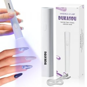 Lampe UV Ongles Gel-Mini Lampe UV LED, Rechargeable, Petite Lampe UV Pour Ongles En Gel, Séchoir à Ongles, Petite Lampe UV Pour Ongle (DUKASOU EU, neuf)
