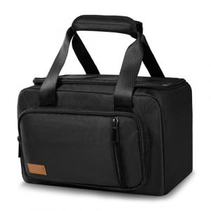 AOSBOS Sac Repas Isotherme pour Femme Homme Enfant, 8L Sac &agrave; Lunch Box Isotherme pour Travail Bureau &Eacute;cole Pique-nique Camping, Noir (S-MART LIFE, neuf)