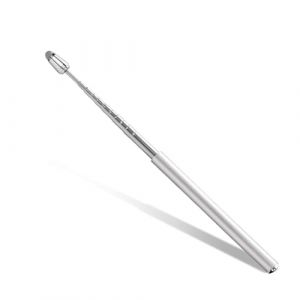 Baguette de pointage t&eacute;lescopique 2 en 1 avec stylo pour tablette, pointeur extensible pour enseignants, 1 m, pour tableau blanc, pointeur pour pr&eacute;sentations, s&eacute;minaires, conf&eacute;rences, argent (Spark EU, neuf)