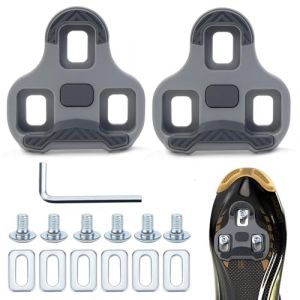 LPZMPZ Compatibles avec les pédales Look Keo Bike à 3 trous Grip Blade 2 Max Carbon Classic Cleats - Lot d'accessoires de vélo de course - Gris - 4,5 ° (LPZMPZ, neuf)