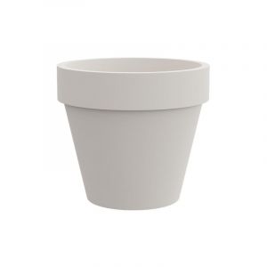 Tera Grand Pot en résine Standard One, Pot pour extérieur et intérieur, Technique de Rotation, Pots pour Plantes et Arbres, résistant aux UV, résistant au Gel, (Blanc, 50 cm) (Tecnokit Space Garden & Brico, neuf)