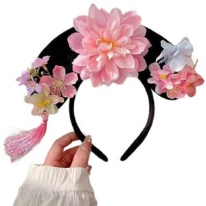 LLINthy Bandeau classique de princesse antique pour femme - Bandeau de costume chinois vintage - Bandeau traditionnel pour femme (JUNJUNli, neuf)