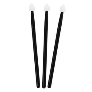 COLLBATH 3 pi&egrave;ces Set de Pinceaux Maquillage Yeux Silicone Doux pour Fard &agrave; Paupi&egrave;res Applicateurs Pratiques et R&eacute;utilisables Accessoires de Beaut&eacute; pour Femme (JianLui, neuf)