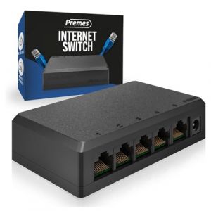 Switch Internet - 5 ports - jusqu'&agrave; 1000 Mbps - LAN, UTP, r&eacute;partiteur RJ45 - Switch r&eacute;seau - Splitter UTP - Switch Ethernet (Innovaland Online, neuf)
