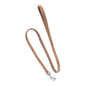 Laisse de Chien en Cuir de qualité supérieure Shorty 1m - Laisse de Chien en Cuir intégral - Laisse avec Mousqueton - Shorty (Marron Clair) (Trachtenhütte, neuf)
