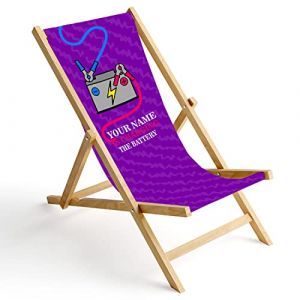 Ferocity Chaise Longue Pliable en Bois Fauteuil de Plage Pliant en hetre Classique Lit de Plage Light Aku [119] (ferocity-shop, neuf)