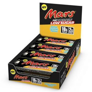 Mars Hi Protein Low Sugar (12x57g) High Protein Energy Snack with Salted Caramel Flavour, 18g Protein for 2g Sugar … (Dealogo, neuf)