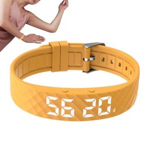 lisutupode Bracelet Avec R&eacute;veil Vibrant Silencieux Silicone Horloge D'alarme Vibrante Au Poignet Ajustable Bracelet D'alarme Vibrant Minuteur Silencieux Portable Pour Femmes Hommes Seniors Personnes (lisuotrade, neuf)