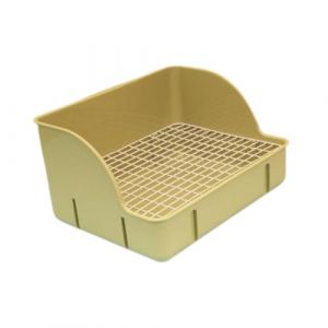 F Fityle Bac &agrave; Liti&egrave;re Lapin en PP avec Grille M&eacute;tallique Amovible, Bo&icirc;te &agrave; Liti&egrave;re de Toilettes en Cage, Plaquette de Lit Anti-&Eacute;claboussures pour Petits Animaux, Cochon d'Inde, Lapin, Furet, Vert (Homegarden FR, neuf)