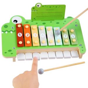 KUKUTrue&reg; Jouet Montessori 2 3 4 5, Jeu Enfant 2 Ans, Piano Enfant 3 Ans, Piano Enfant, Xylophone, Jouets en Bois, Cadeau 2-5 Fille Gar&ccedil;on (KUKUTrue, neuf)