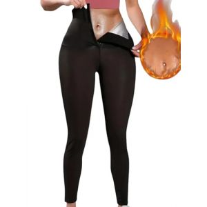 Pantalon de Sudation de Sauna pour Femme, Short de Sauna, Taille Haute, Amincissant, entra&icirc;nement, Capris, v&ecirc;tements de Sudation (Noir 3XL) (Noir XXL) (Laboutique80200, neuf)