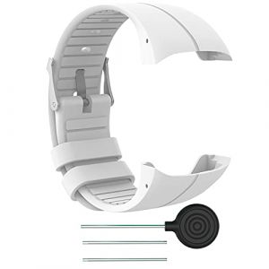 INF Bracelet de Montre Compatible avec Polar M400/M430 Blanc Bracelet de Rechange Silicone Souple (S) (INF Company AB, neuf)