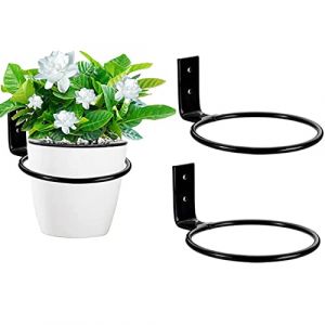 3 Pièces Tenture Murale Pot de Fleur, Bague pot de Fleurs en Métal, Mur d'étagère de Pot de Fleur, Convient pour Suspendre des Pots de Fleurs, Utilisé pour Décorer les Balcons et les Couloirs (ForestCT, neuf)