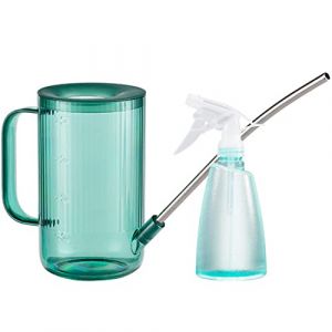 Wesoke Arrosoir pour plantes d'intérieur et d'extérieur 1 l/34 oz avec 500 ml/17 oz, vaporisateur en plastique, pulvérisateur de plantes, pulvérisateur pour arroser les plantes, fleurs, plantes (Wesoke FR, neuf)