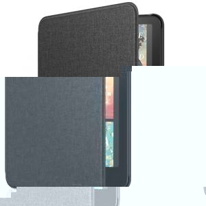 MoKo Étui Compatible avec 7" Kindle Paperwhite (12th Generation-2024) and Kindle Colorsoft Signature Edition 2024, Etui léger avec Auto Wake/Sleep pour Kindle Paperwhite 2024, Denim Noir (Amoi Channel, neuf)