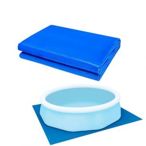 Ynzeyx Tapis de Sol pour Piscine, B&acirc;che de Sol Rectangulaire, Hors Terre Tapis de Protection pour Piscines gonflables, Protecteur De Sol Piscine (335 * 335cm/131.9 * 131.9in) (Ynzeyx, neuf)
