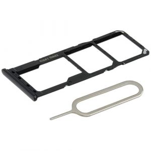 MMOBIEL Tiroir Carte Dual Sim de Rechange Compatible avec Samsung Galaxy A22 5G 2021 INCL. l'&eacute;pingle SIM - Support Carte SIM - Gris (Menko Telekom, neuf)