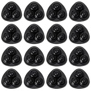 EnixwH 16 Pièces Universelles Petites Roulettes pour Meubles Auto-Adhésives Mini Roulette pour Petit Electromenager, pour Machine à Café, Poubelle, Appareils De Cuisine (Bille en Nylon Noire) (PENGRUIY, neuf)