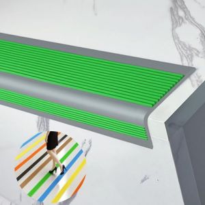 Ext&eacute;rieur Nez De Marche Escalier Protection D'angles De Rebords, Int&eacute;rieur Antid&eacute;rapant Nez De Marche, auto-adh&eacute;sif &eacute;tanche nez de marche, Ignifuge le caoutchouc d&eacute;coration Profil&eacute; D'escalier. (Color (yaoyaomgsh, neuf)