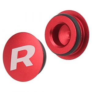 Cache Anti-poussière de Pédalier pour VTT, Capuchon de Support de Boulon de Fixation de Bras de Manivelle de Vélo, Capuchon d'arbre Central en Alliage D'aluminium(1 Cache Anti-poussière Rouge) (Qinqinzi, neuf)