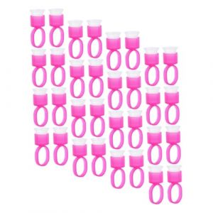 BCOATH Lot De 50 Coupelles Pour Extensions De En Plastique Portables Et Confortables Idéales Pour Les Maquilleurs (Mankoshin, neuf)