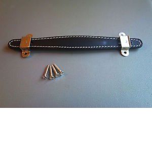 Méduse Audio Cousu En Cuir Noir Poignée pour Fender Champ de luxe Bassman ampli de guitare (Jellyfish Audio, neuf)