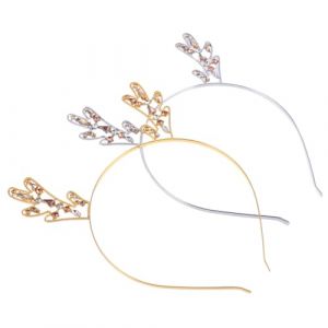 CALLARON 2pi&egrave;ces Serre-t&ecirc;te Renne M&eacute;tal Accessoire pour Cheveux Lot de Serre-t&ecirc;tes de No&euml;l (Raindrops On Roof, neuf)