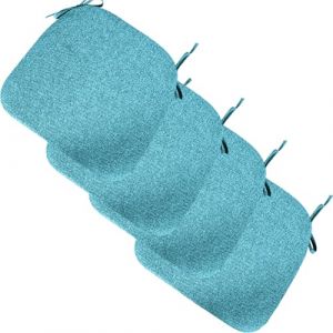 BLLMTEAR 40x38cm Galette de Chaise Lot de 4, Coussin Chaise Cuisine Lavable, Galette de Chaise Dehoussable Lavable, 3cm éPais Coussins de Chaises D'Interieur (Achievements shop, neuf)